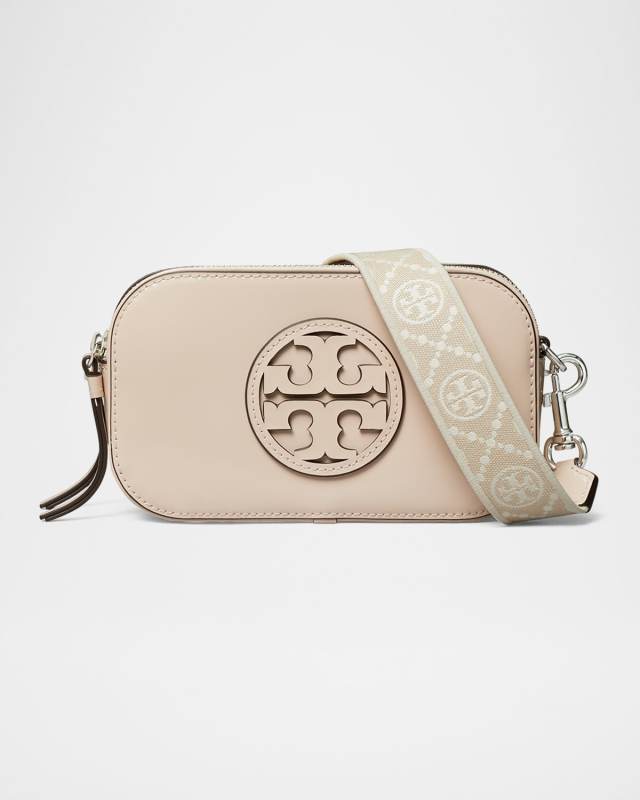 Miller Mini Zip Leather Camera Crossbody Bag